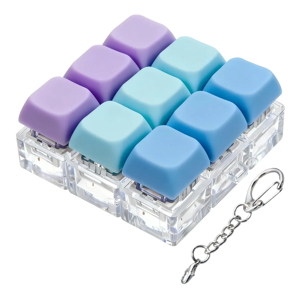  XiawaLangzhuo 9-in-1 Keyboard Fidget Toy (Blue Purple) — product photo