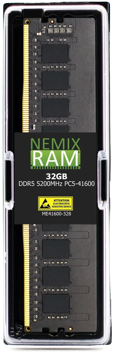 NEMIX RAM NEMIX RAM 32GB DDR5 5200 PC5-41600 CL42 2Rx8 ECC UDIMM 1.1V — product photo