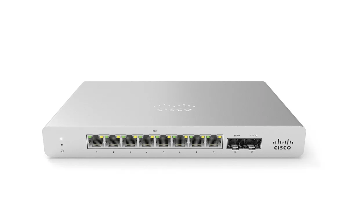 Cisco Systems, Inc. Cisco Systems, Inc. Meraki MS120-8LP 8-port 1G L2 Cloud Managed 64W PoE network switch — product photo