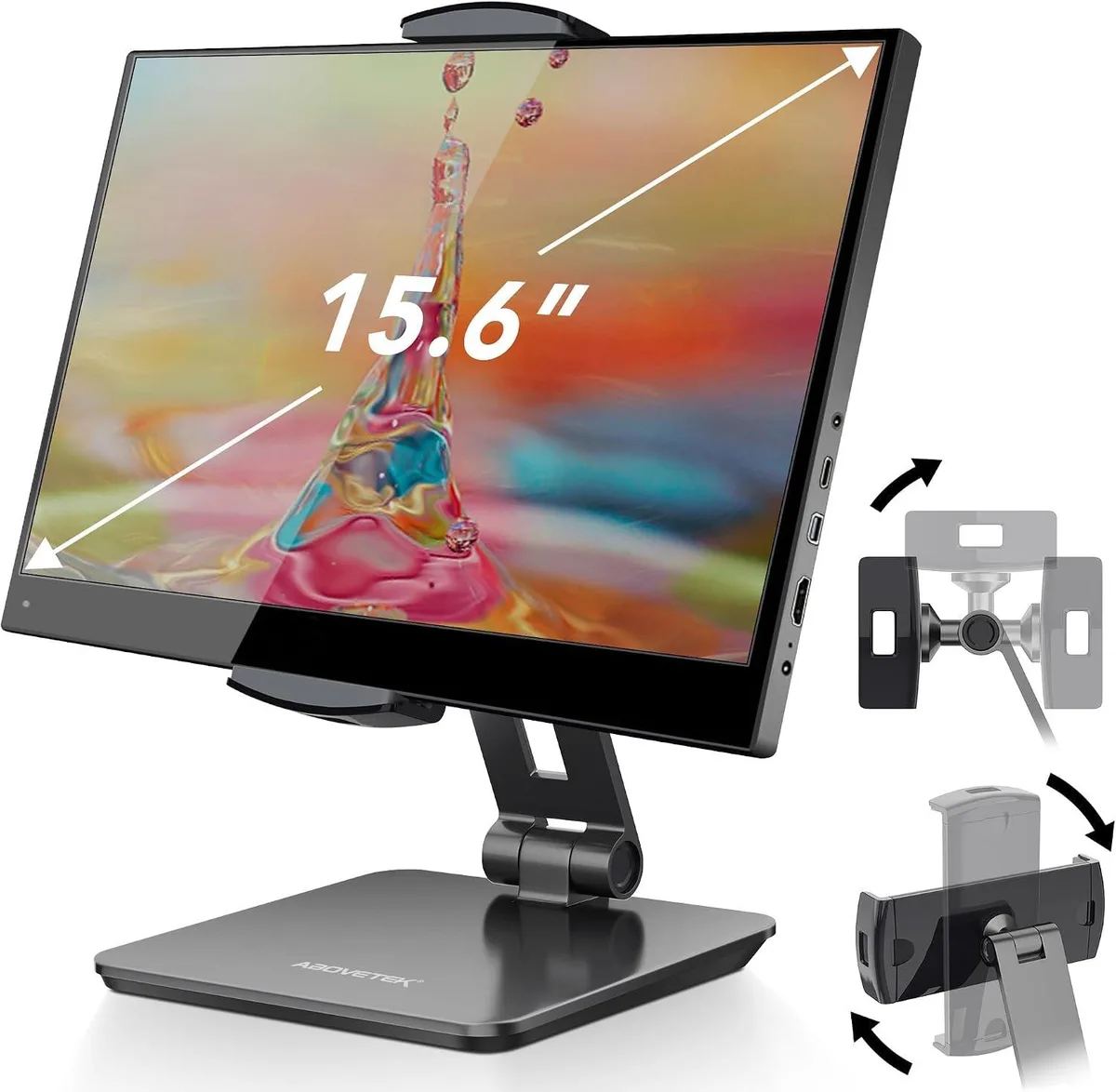 MCHOSE MCHOSE Business Kiosk Aluminum Tablet iPad Stand 360° Swivel (Grey) — product photo