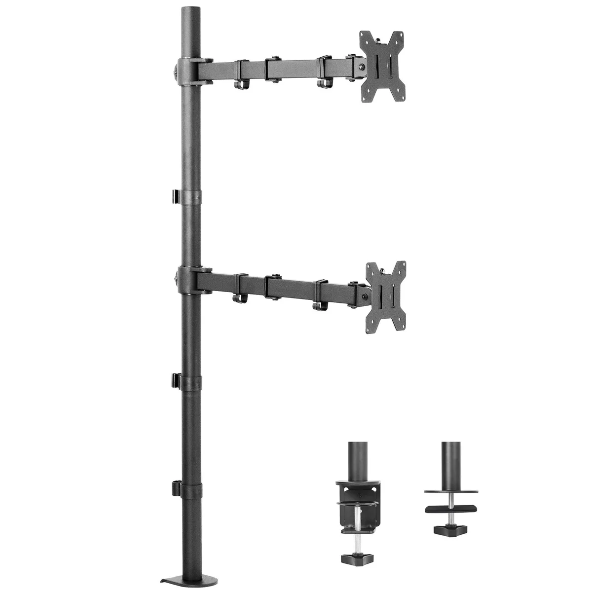 VIVO VIVO Dual Vertical Monitor Mount Extra Tall 39" Pole 13-27" 22 lbs — product photo