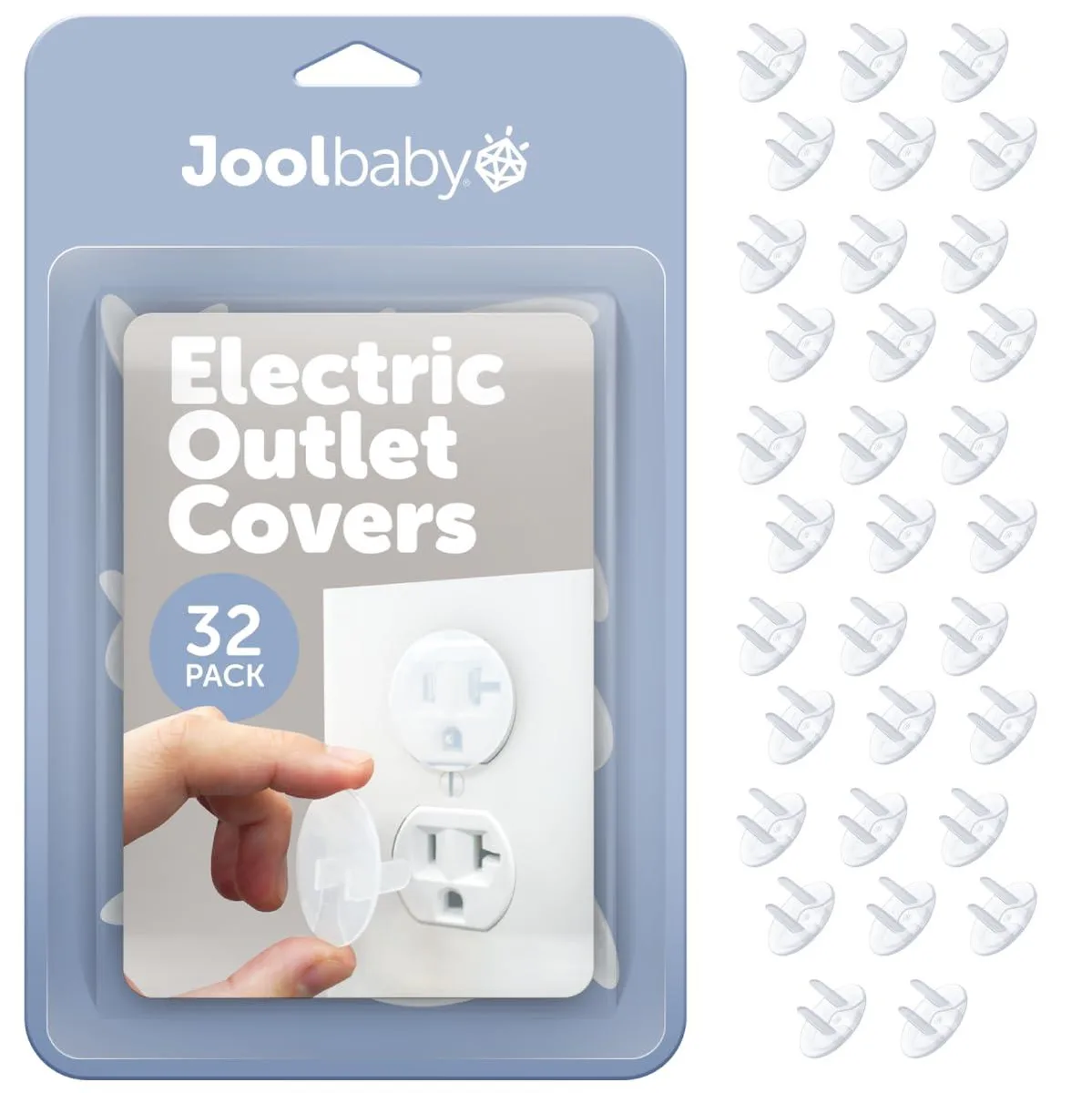  Jool Baby SF-EOC-1-32 32-Pack Clear Switch Plates — product photo