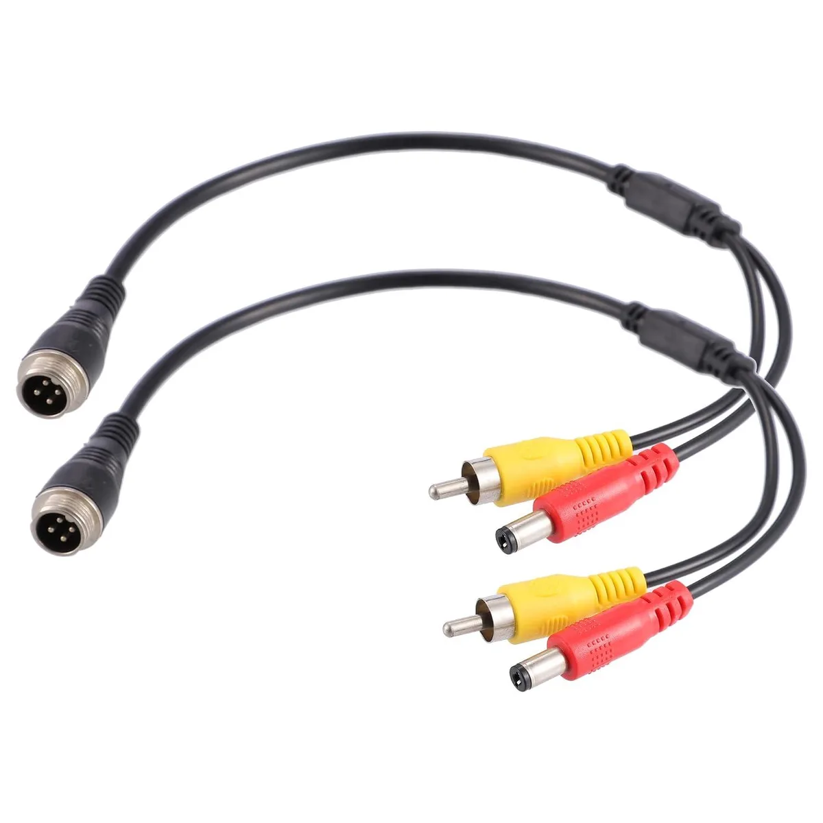 Boxwave Boxwave 4-Pin M12 Male to RCA AV DC Male Adapter 2-Pack — product photo