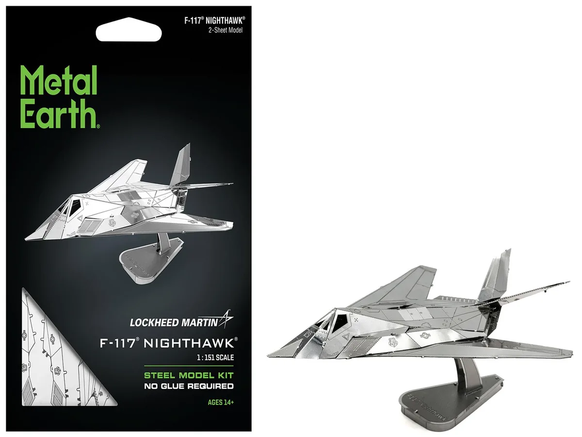 Metal Earth Metal Earth Lockheed Martin F-117 Nighthawk US Air Force Moderate Difficulty hobby collectible — product photo
