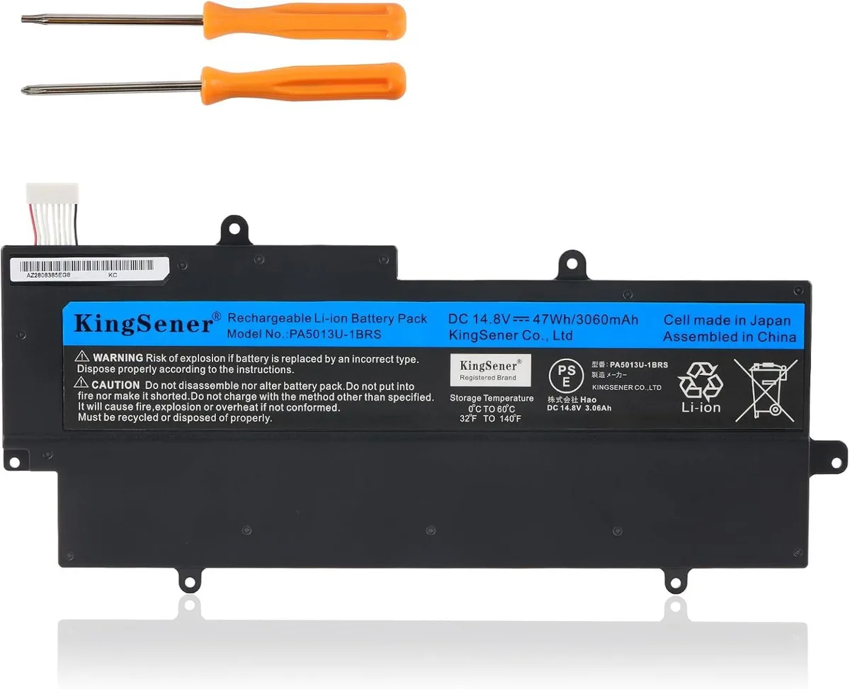 PISKEKAT PISKEKAT PA5013U-1BRS laptop battery 14.8V 47WH for Toshiba Portege Z830 Z835 Z930 Z935 — product photo