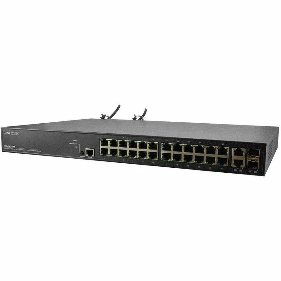 Transition Networks Transition Networks SM24TBT2DPB-NA 24-port 10/100/1000 PoE++ switch — product photo