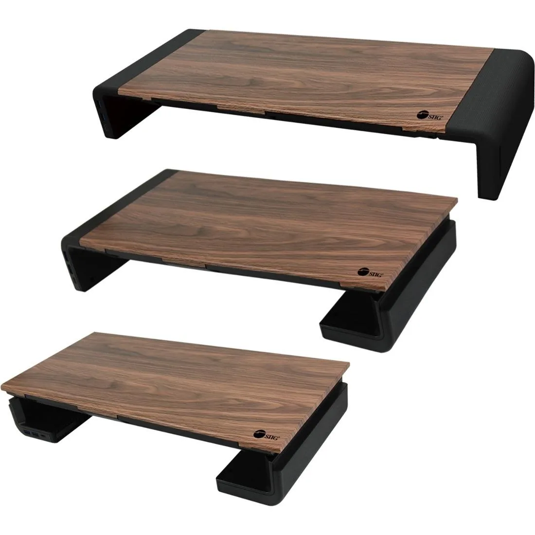 SIIG, Inc SIIG, Inc Foldable Monitor Stand with USB Hub CEMT2Q12S1 — product photo