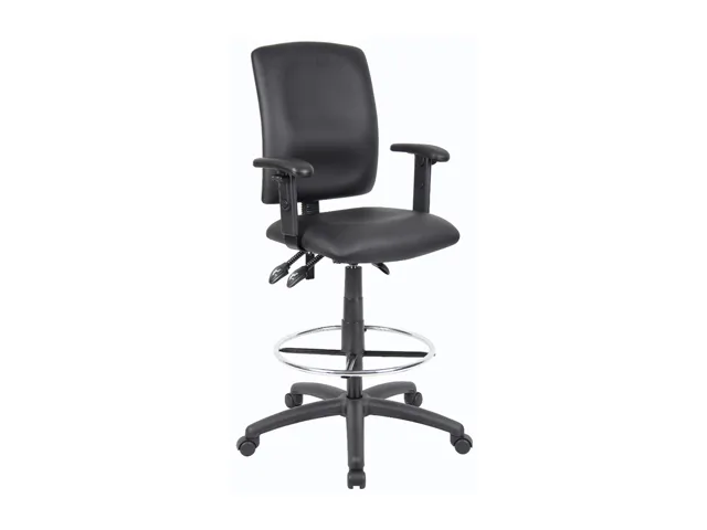 BOSS Office Products BOSS Office Products B1646 Drafting Stool 27in base 20in footring adjustable arms — product photo
