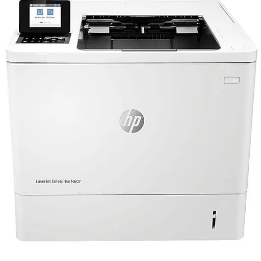 HP HP LaserJet Enterprise M607dn Monochrome Laser Printer 55PPM USB 2.0 Ethernet 650 Sheets New Toner — product photo