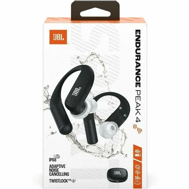 JBL JBL Endurance Peak 4 True Wireless Noise Cancelling Sport Earbuds JBLENDUPEAK4BLKGAM — product photo