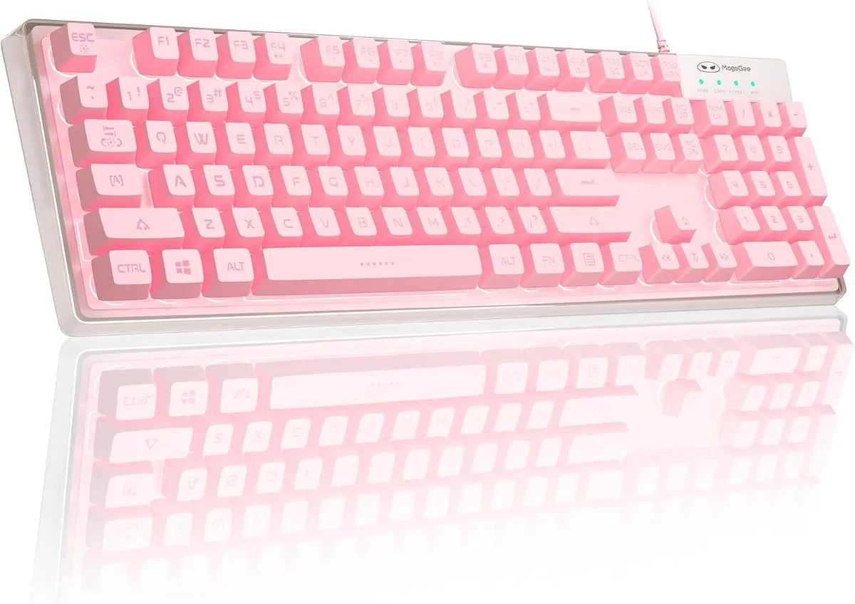 usbroway usbroway Gaming Keyboard 104 Keys Pink — product photo