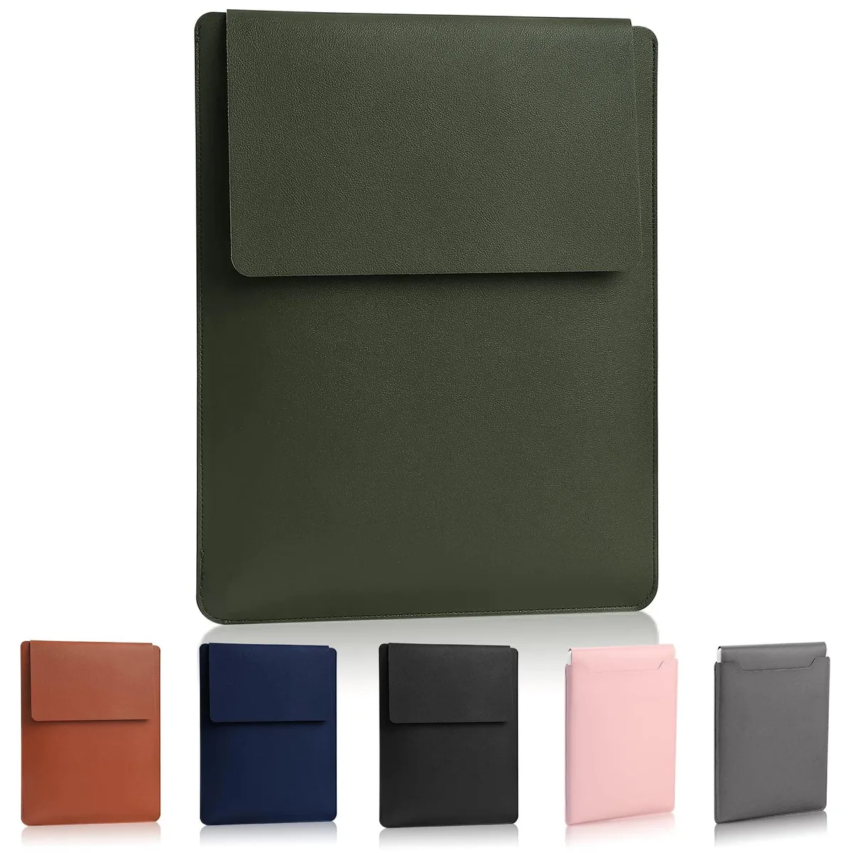  HexinYigjly 13.3-14" Laptop Sleeve Dark Green — product photo