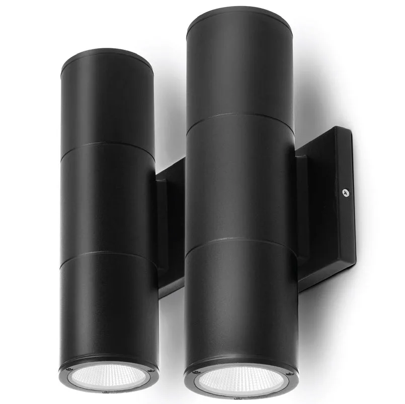 Home Zone Security Home Zone Security LK48476V wall sconce 2-pack 1500 lm 3000K IP65 black — תמונת המוצר