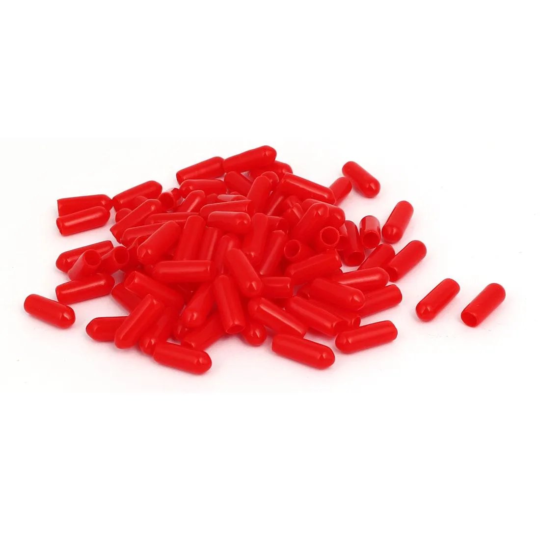 Unique-Bargains Unique-Bargains Insulated End Cap Red 5mm 100pcs — product photo