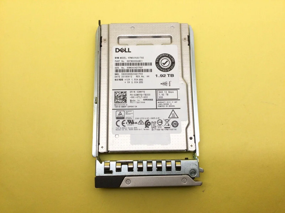 DELL DELL KPM5XVUG1T92 1.92TB SAS 2.5in Internal SSD accessory — product photo
