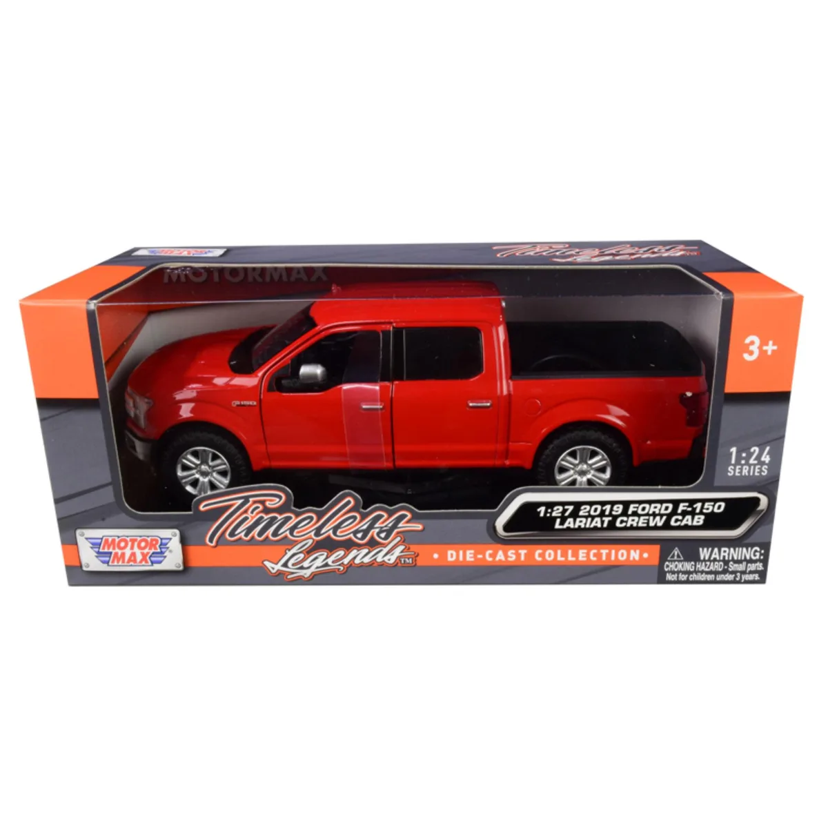 MOTORMAX MOTORMAX 2019 Ford F-150 Lariat Crew Cab Red 1/24-1/27 Diecast Vehicle — product photo