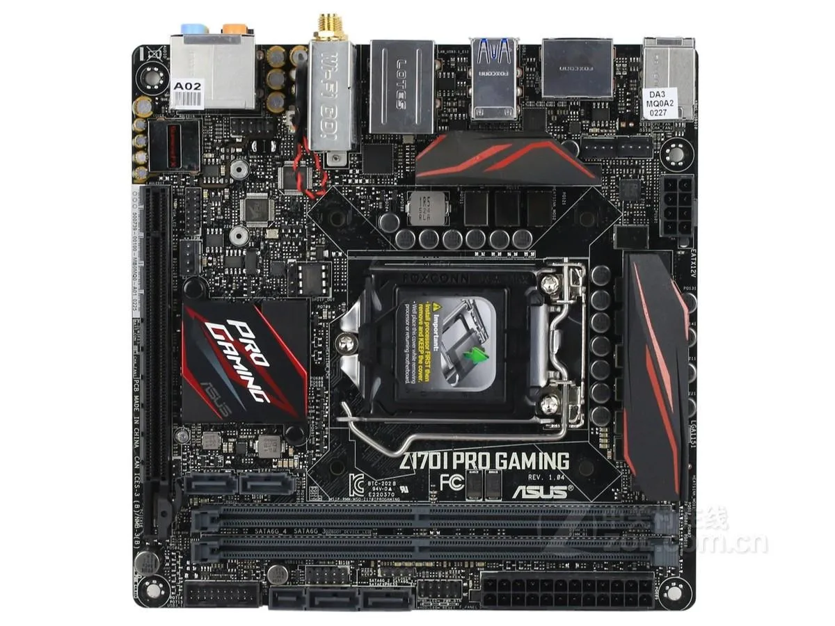 ASUS ASUS Z170I PRO GAMING LGA 1151 Z170 DDR4 32GB Mini-ITX Intel motherboard — product photo