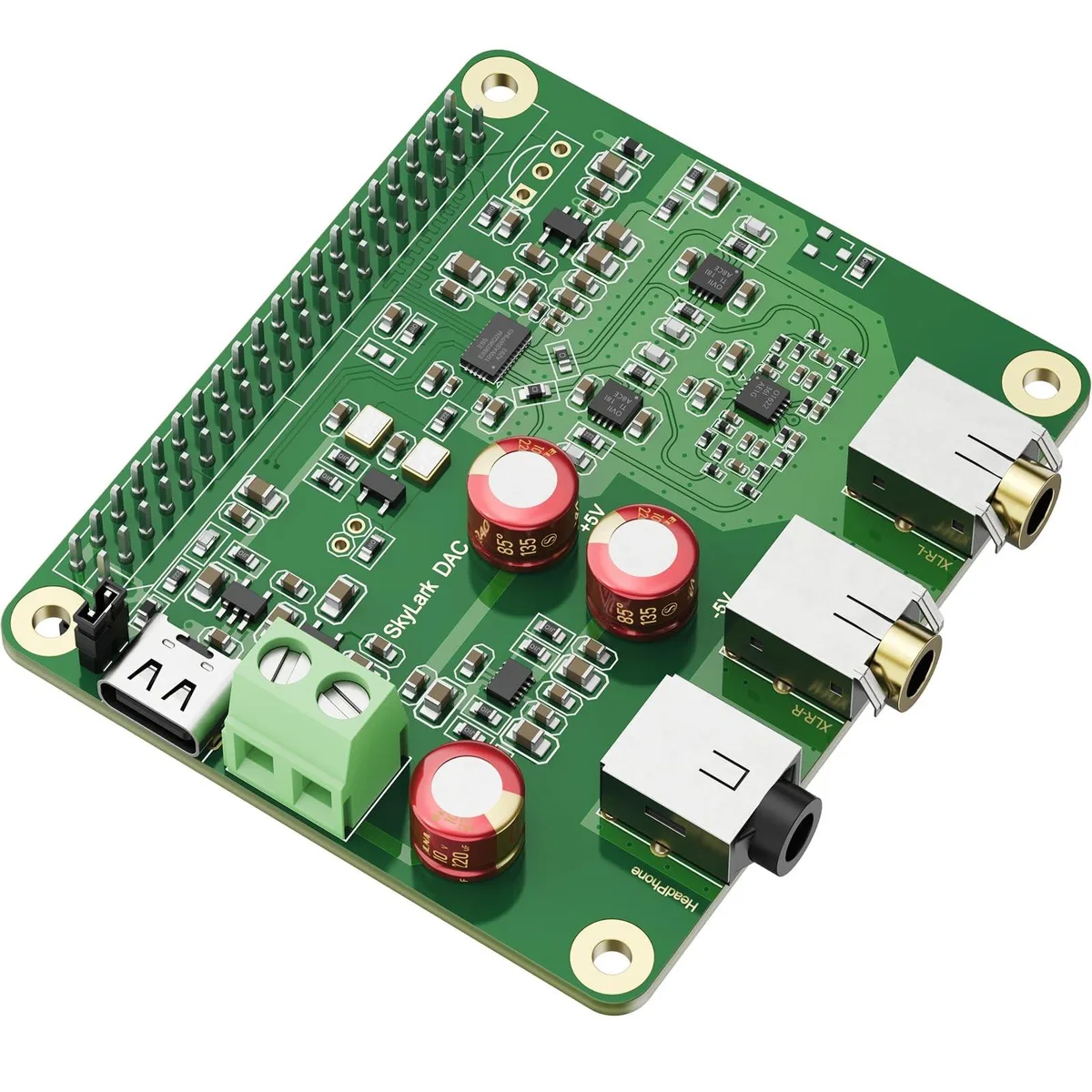 Bipra Bipra ES9038Q2M DAC Hat 384kHz 32bit DSD512 2 in 1 accessory — product photo