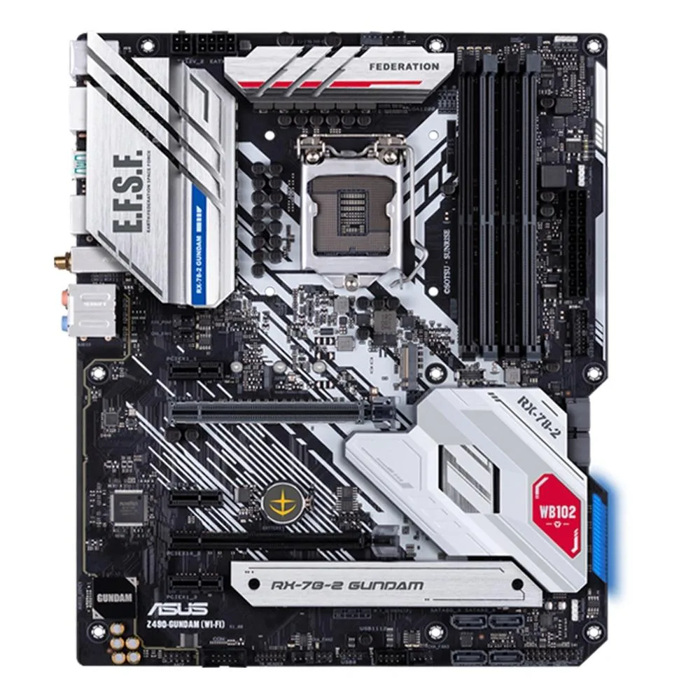 ASUS ASUS Z490-GUNDAM (WI-FI) LGA 1200 Intel Z490 DDR4 128GB ATX Intel motherboard — product photo