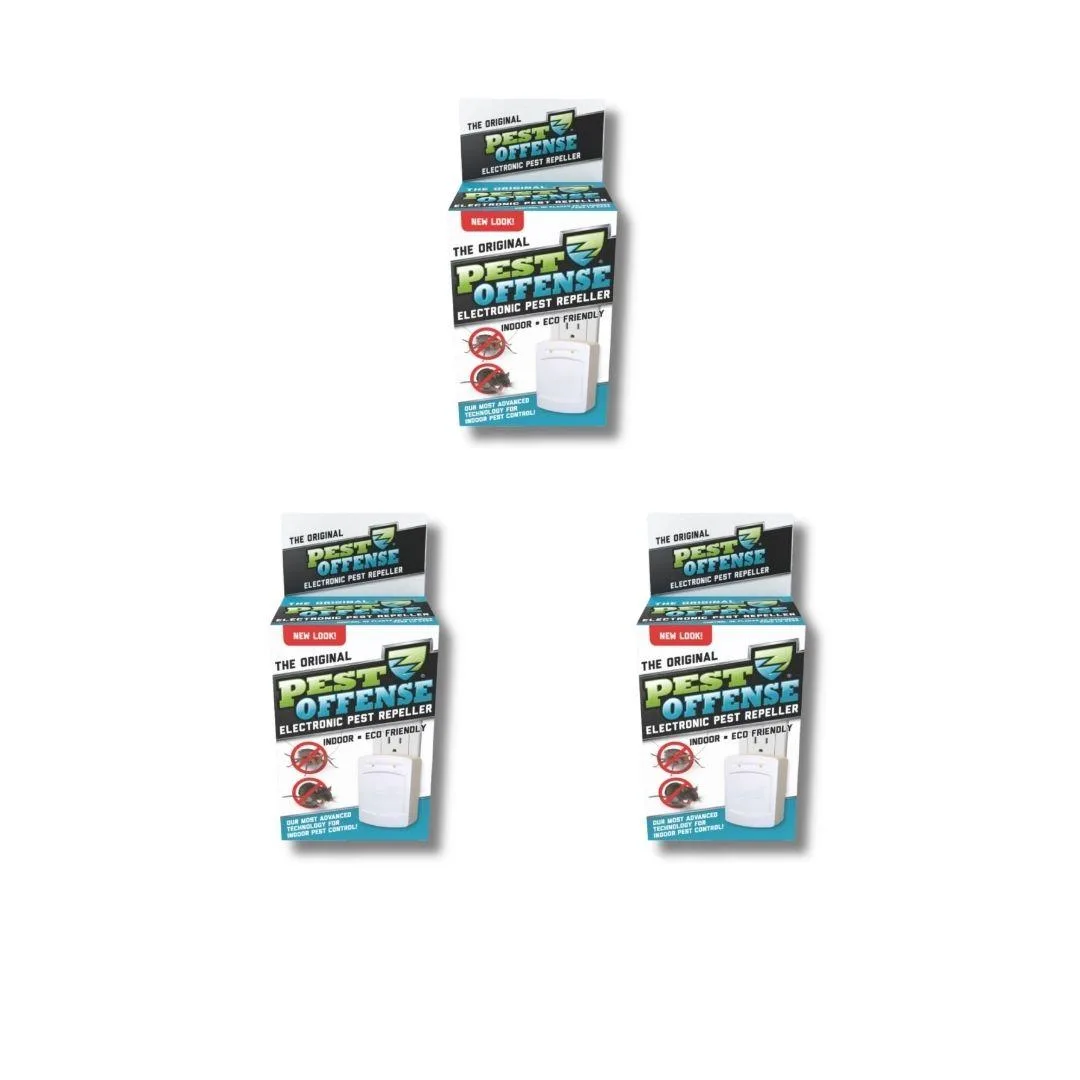 Pest Offense Pest Offense POB01-3 Electronic Pest Repeller 3 Pack — product photo