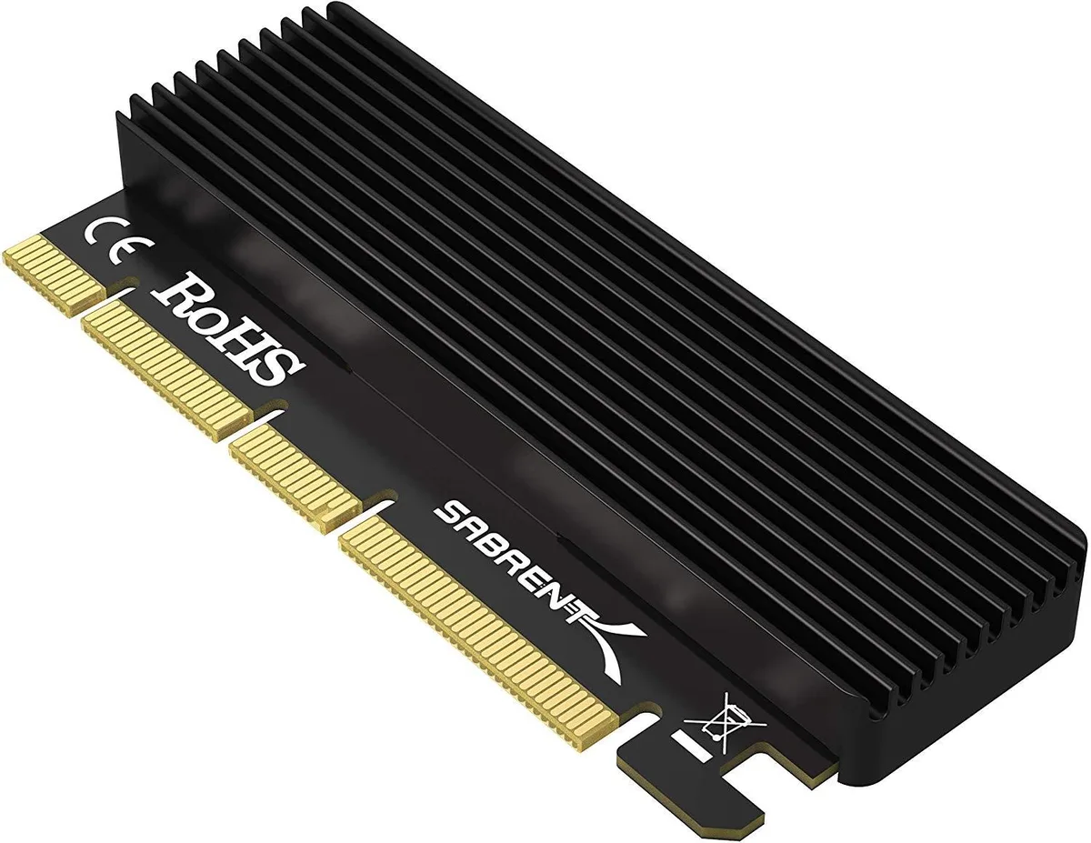 Sabrent Sabrent EC-PCIE NVMe M.2 to PCIe x16/x8/x4 adapter with heatsink — product photo