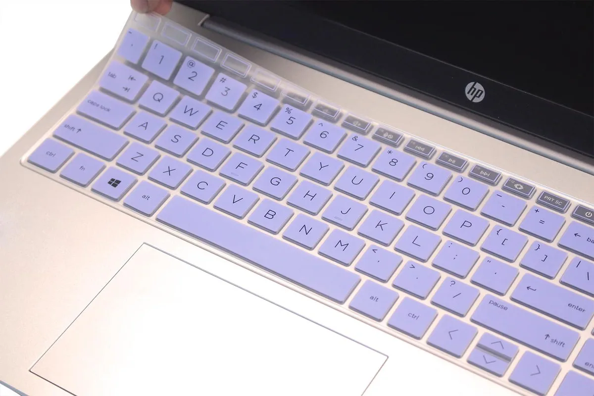  UHamn Keyboard Skin for HP 15.6/17.3" Laptops Purple Blue — product photo