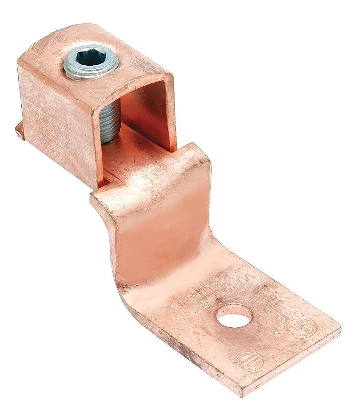 Burndy Burndy Terminal Offset Tongue 2AWG 2.56In Copper — product photo