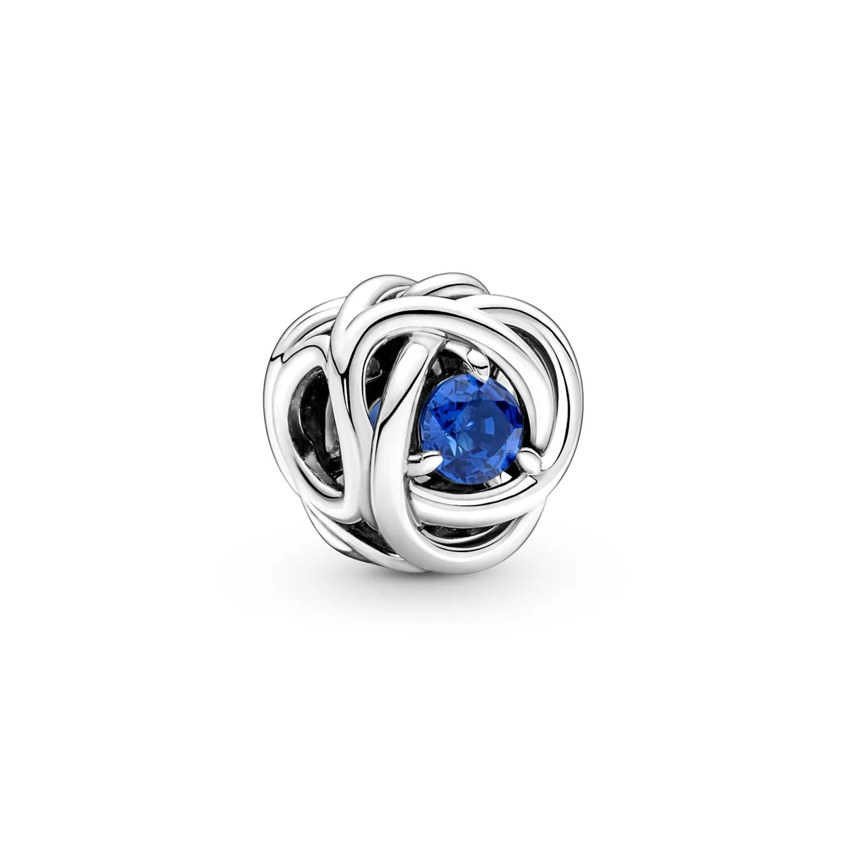 PANDORA PANDORA Blue Eternity Circle Charm Silver Tone — product photo