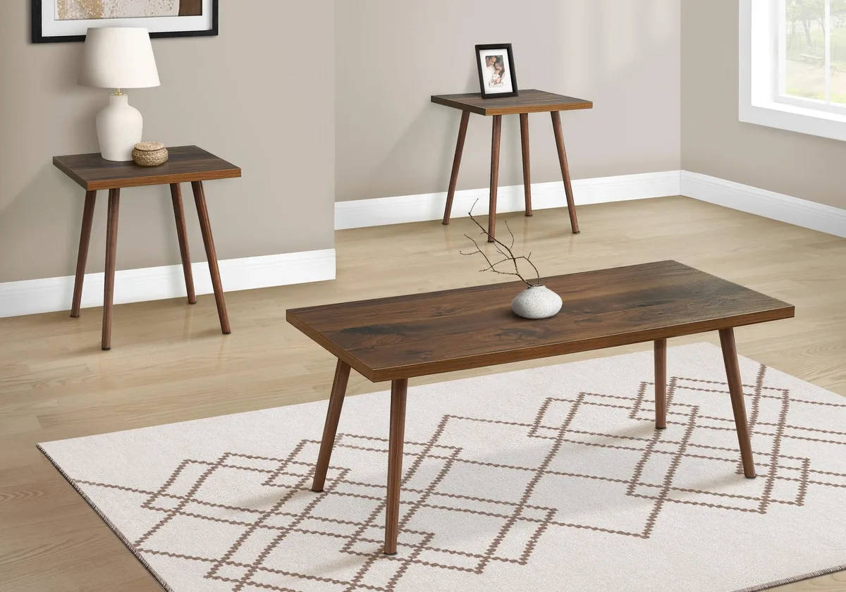 tuphen tuphen 3-Piece Occasional Table Set Dark Walnut — product photo