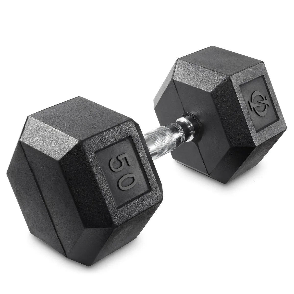 Philosophy Gym Philosophy Gym Rubber Coated Hex Dumbbell 50 lbs — product photo
