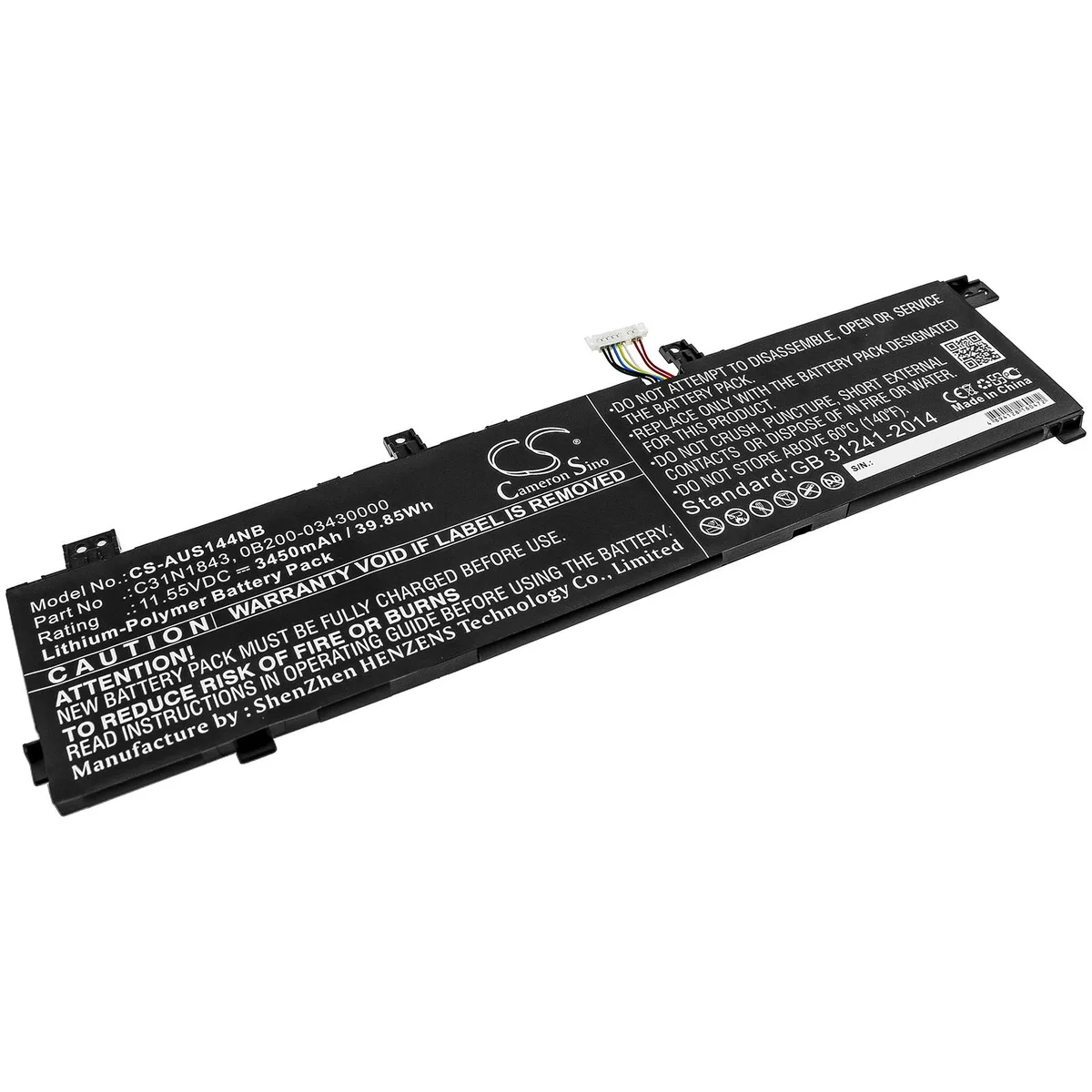 Cameron &amp; Co Cameron &amp; Co DS-CS-AUS144NB laptop battery 3.45 Ah — product photo