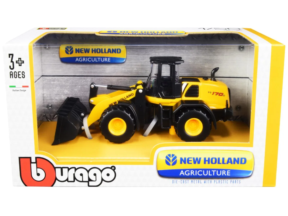 BBURAGO BBURAGO New Holland W170D Wheel Loader 1/50 Diecast hobby collectible — product photo