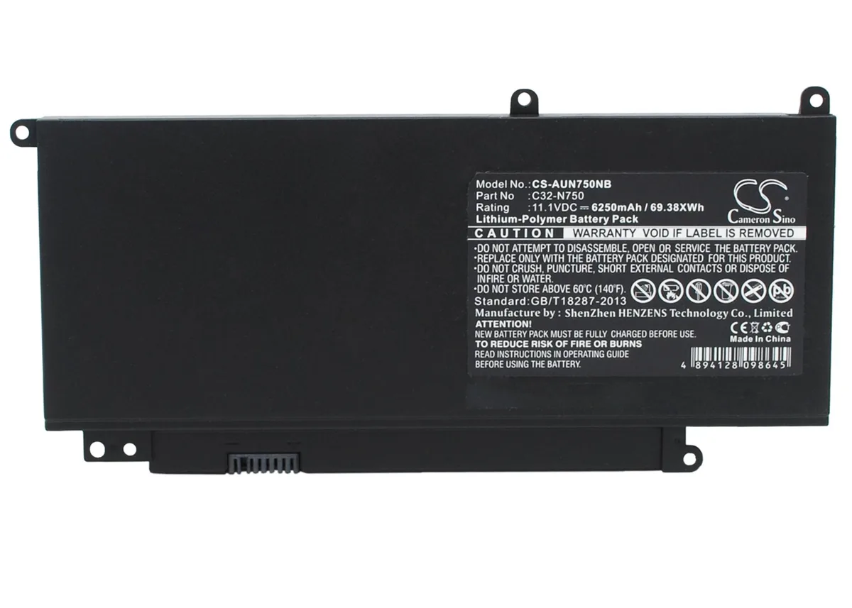 Cameron & Co Cameron & Co DS-CS-AUN750NB laptop battery 6.25 Ah black — product photo