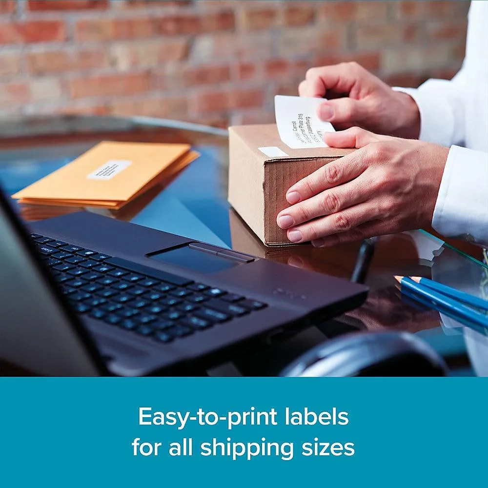 Rubbermaid Rubbermaid Dymo White Shipping Labels 300 per Roll Pack of 6 — product photo