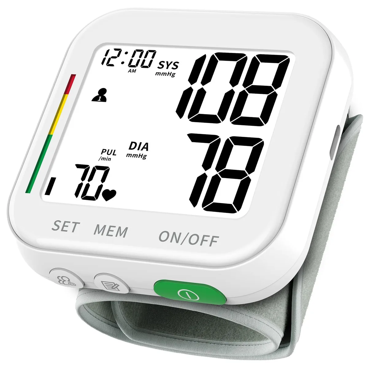  Generic W20L blood pressure monitor 240 memories 3.78x3.31x3.62 in — product photo