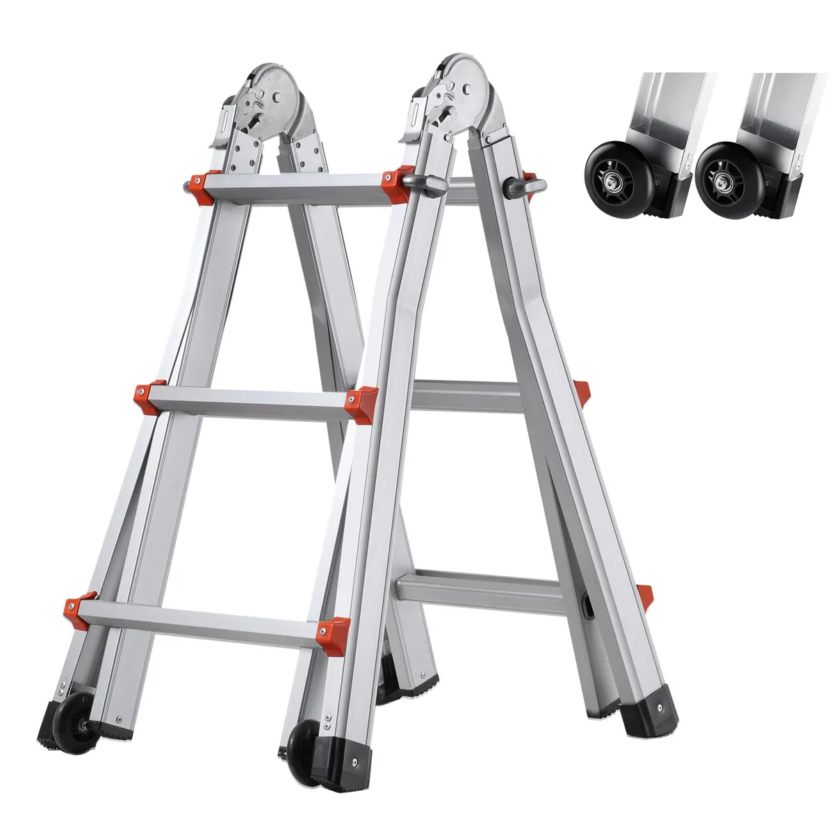 VEVOR VEVOR Telescoping A-Frame Ladder 11 FT 330 lbs KMP403D — product photo
