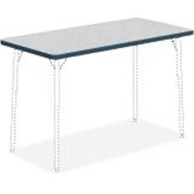 Lorell Lorell LLR99916 24 x 48 educational tabletop gray navy — product photo