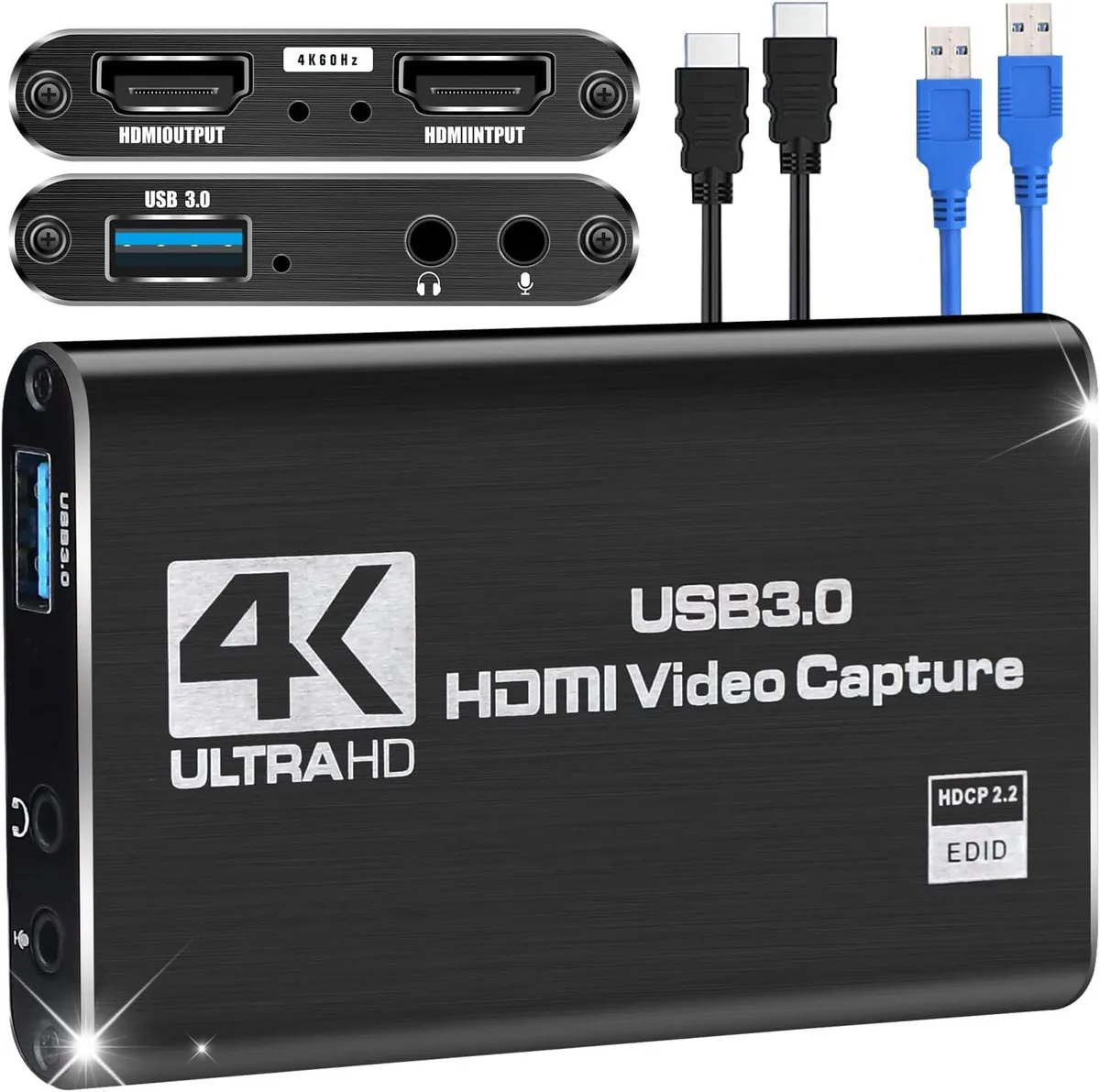 aibileec aibileec 4K Video Capturing Device USB 3.0 HDMI 1080p — product photo