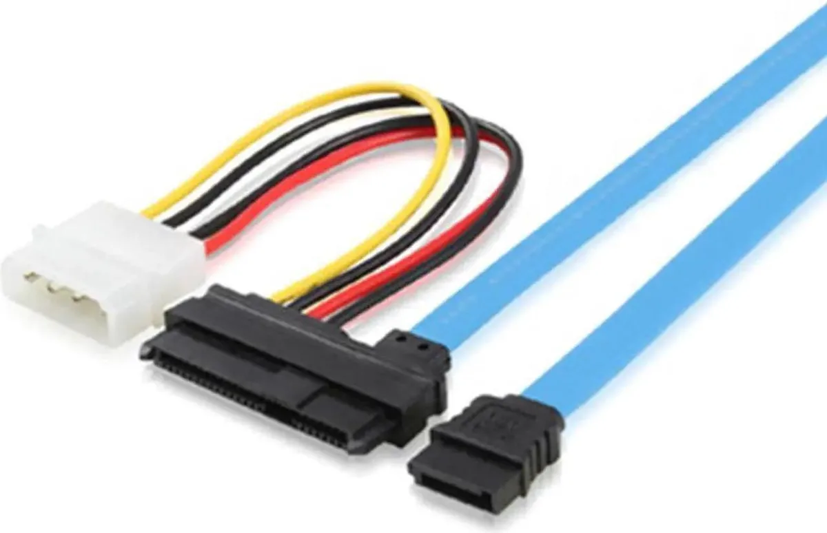 Vszerda Vszerda SFF-8482 to SATA data cable 70 cm with 15 cm LP4 power — product photo