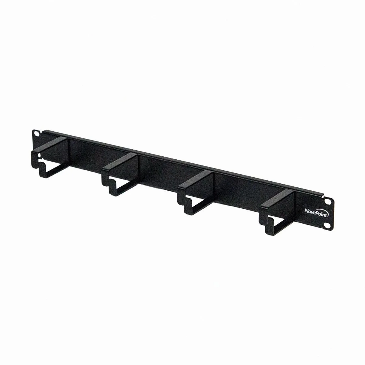 NavePoint NavePoint 1U 19-Inch Rack Mount Cable Management Panel 4 D-Rings 2-Pack — product photo