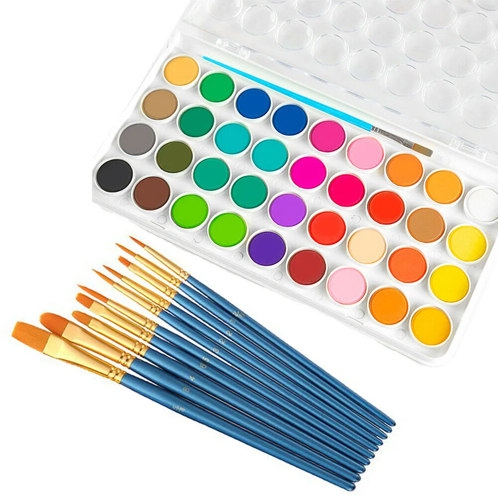 Magik Costumes Magik Costumes 36 Color Watercolor Pan Set 10 Brushes — product photo