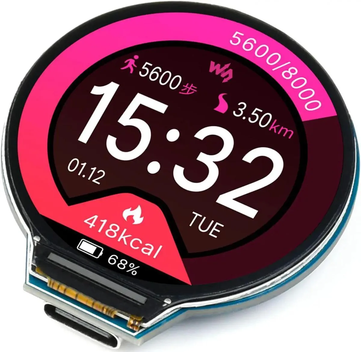 SMUGDESK SMUGDESK RP2040 Board 1.28" 240×240 65K — product photo