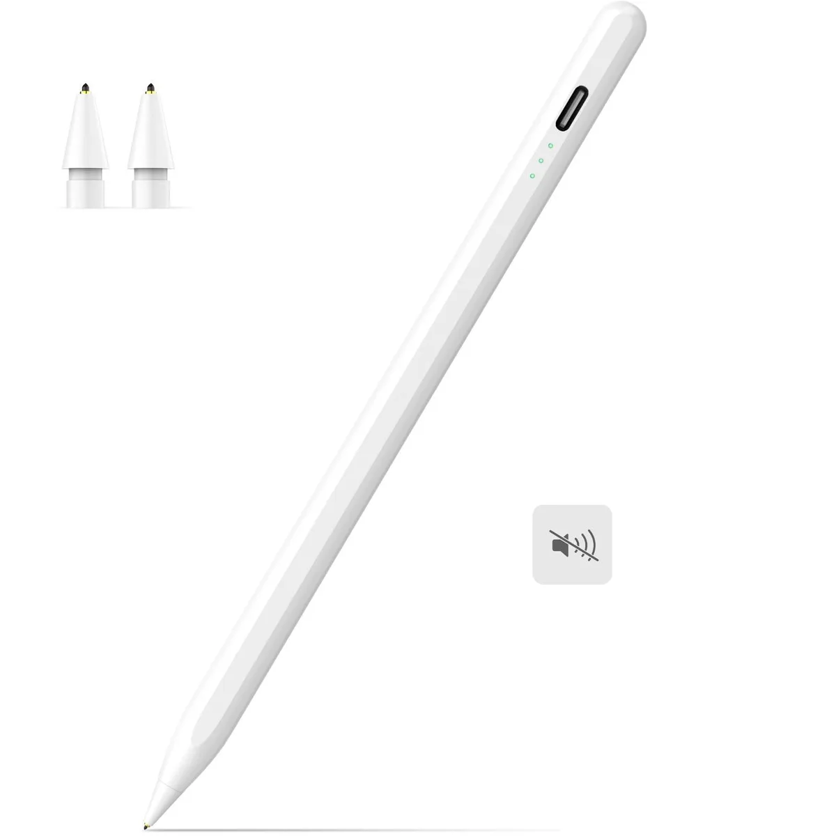 MEKO Stylus Pen White 2018-2026 Ultra-Quiet 25dB 15H USB-C — product photo