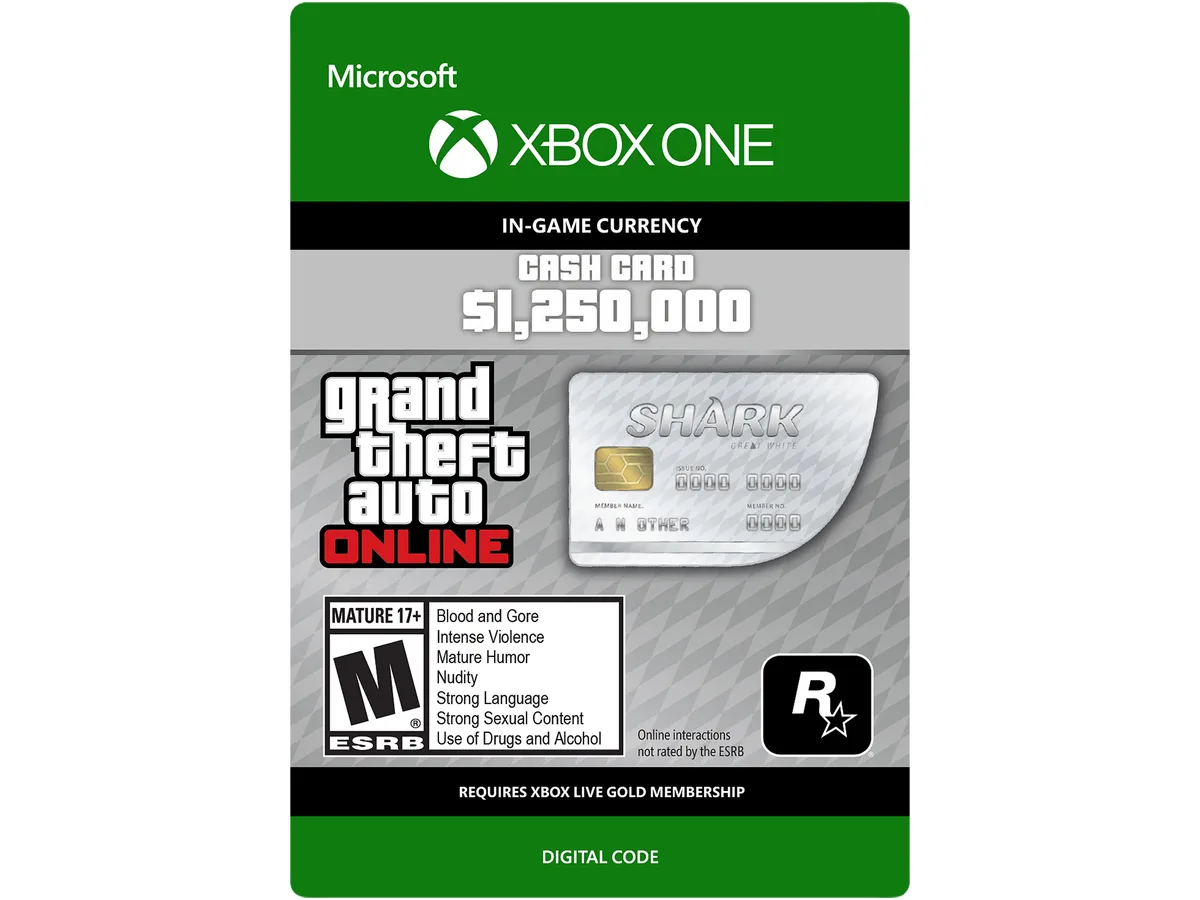 Rockstar Games Rockstar Games 7F6-00003 Great White Shark Cash Card downloadable game — product photo