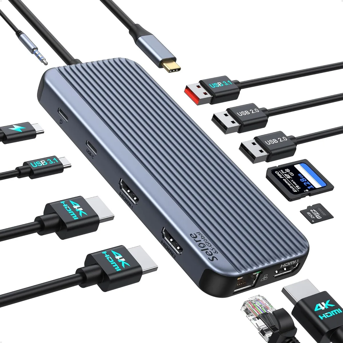 BFKK BFKK 12-in-1 Docking Station Triple HDMI 100W PD — product photo