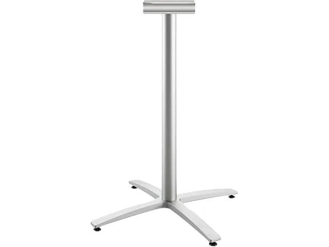 HON HON BTX42LPR8 Standing Height Silver X-base Table Base for 42" Top — product photo