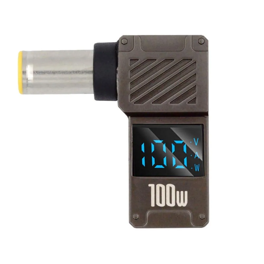 LORDWORLD LORDWORLD USB-C to DC 7.9x5.4mm 90° Adapter 100W 20V 5A LED Display — product photo