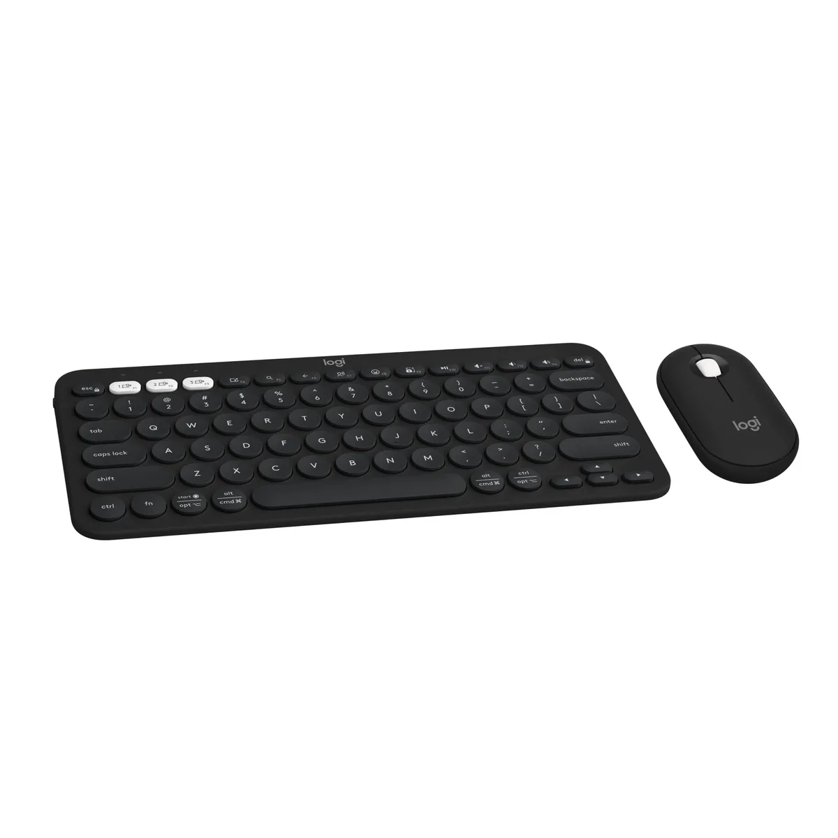 Logitech Pebble 2 K380s M350s Wireless Keyboard Mouse Combo Black — product photo