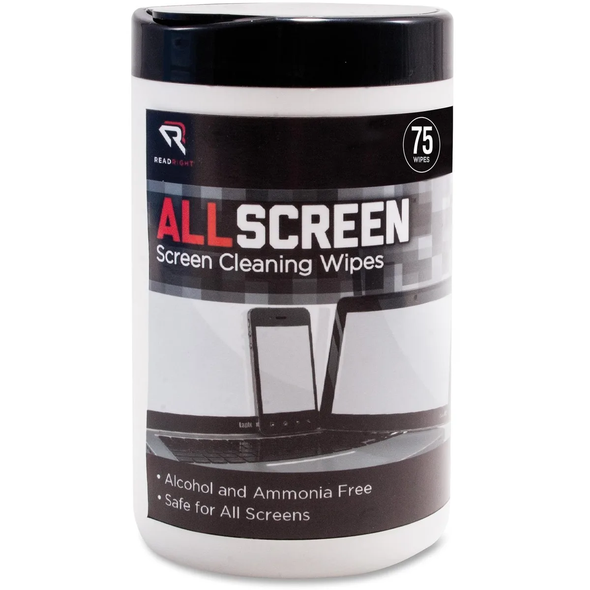 Read Right Read Right REARR15045 Screen Cleaning Wipes 75 tub — product photo