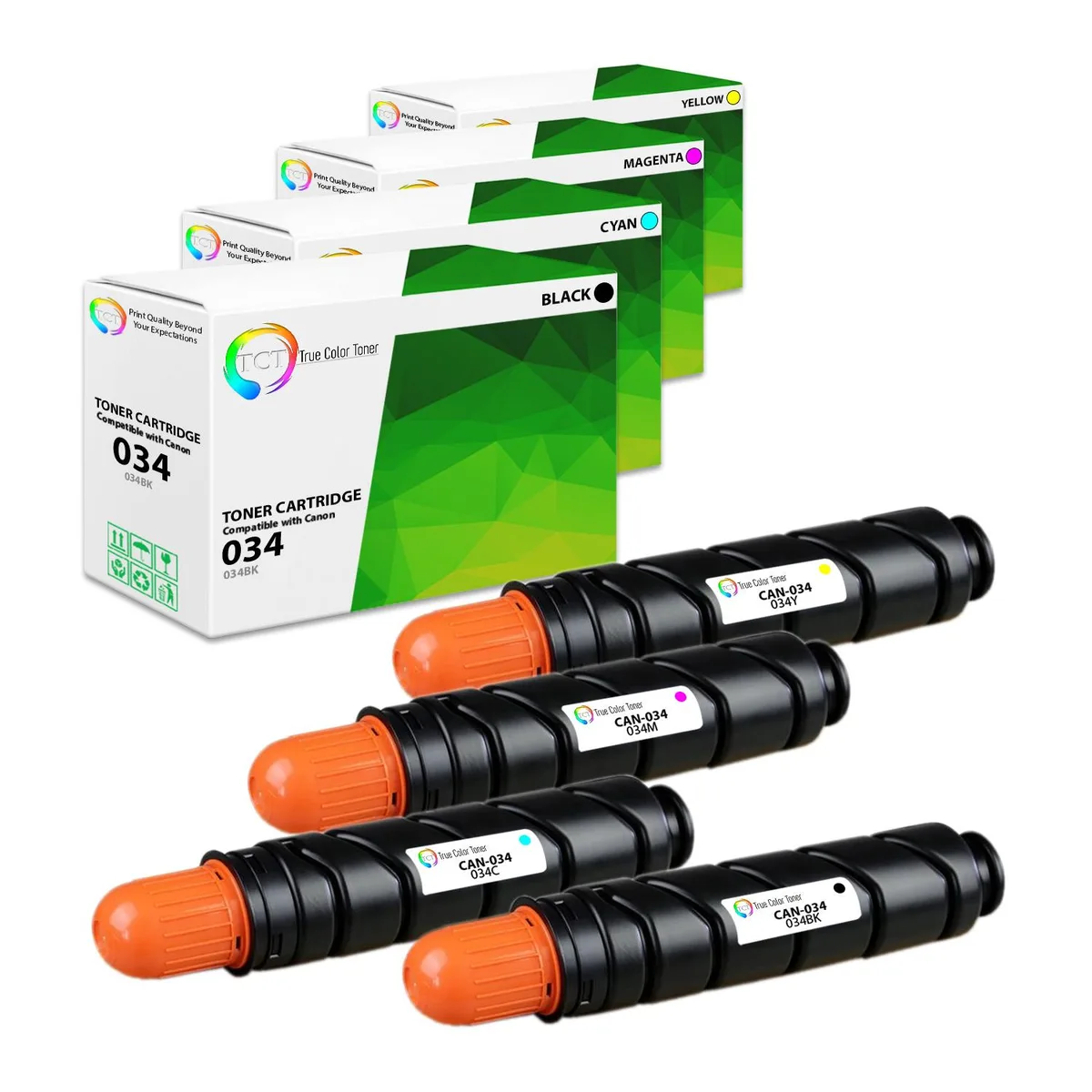 TCT TCT 034 toner cartridge 4 pack 12000/7300 pages — product photo